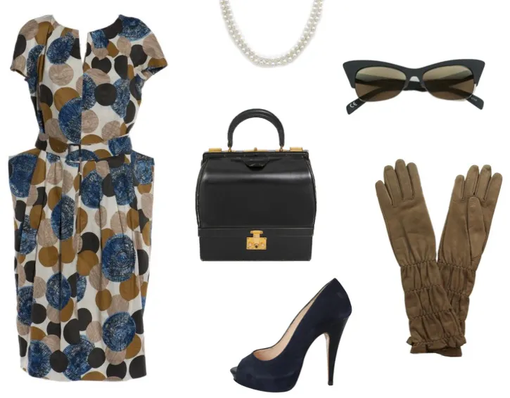 EASTON PEARSON - Kleid mit Gürtel - Comenuovo Doppelreihiges Zuchtperlencollier - Eppli Online Shop ITALIA INDEPENDENT - Sonnenbrille - Comenuovo HERMÈS VINTAGE - Henkeltasche "Malette" - Eppli Online Shop ISLO ISABELLA LORUSSO - Peeptoes - Comenuovo FRATELLI ROSSETTI - Paar Lederhandschuhe - Comenuovo