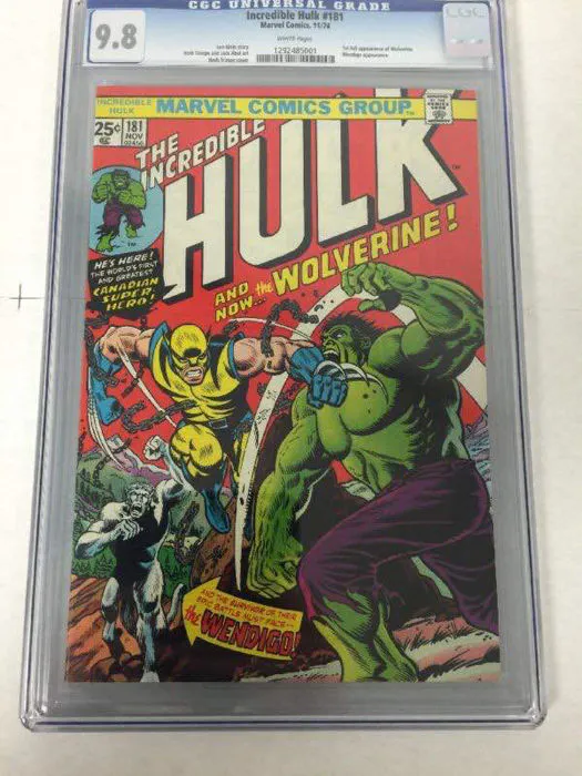 Die hervorragend erhaltene Erstausgabe von The Incredible Hulk von 1974