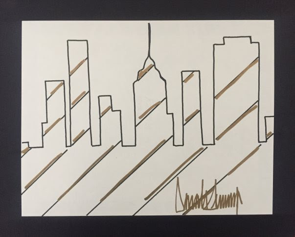 La obra de Donald Trump enviada al servicio de valoración de Barnebys
