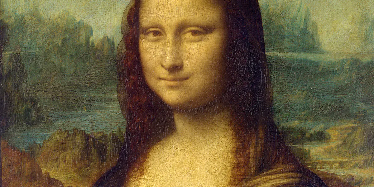 Leonardo da Vinci (1452-1519), Mona Lisa, um 1503-05, Öl/Pappelholz, 77 x 53 cm, Musée du Louvre, Paris. Foto gemeinfrei (Detail)