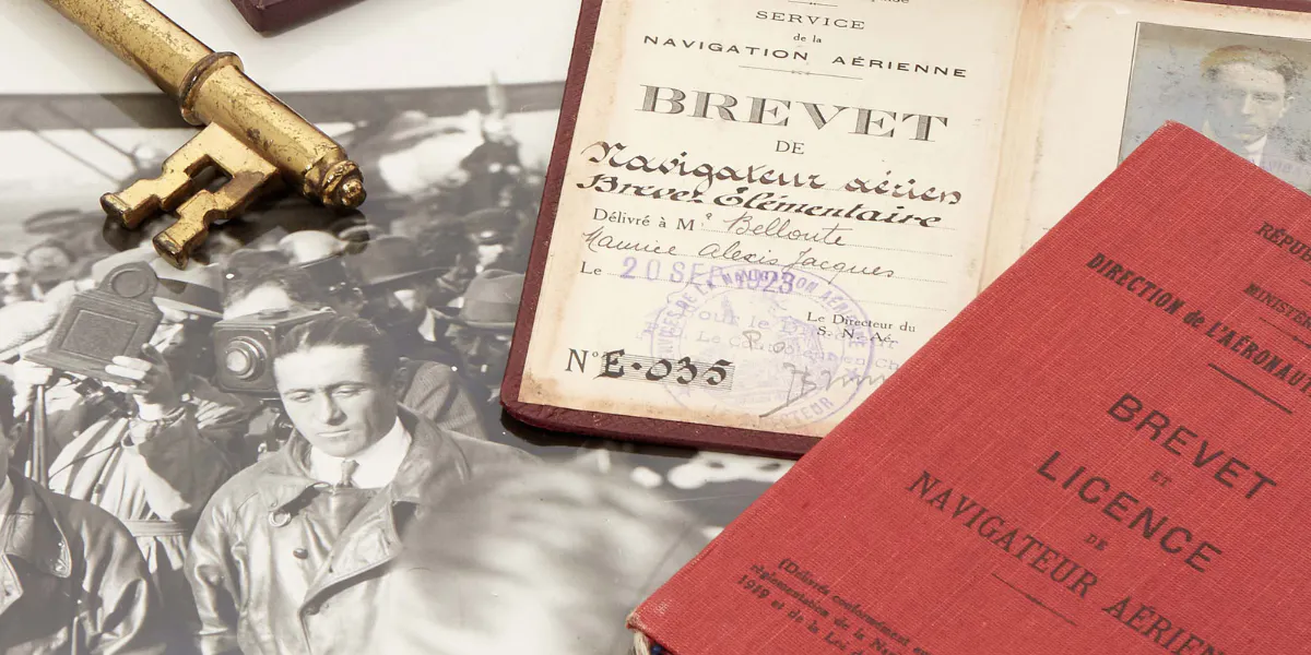 Three exceptional watches, originally presented to the French aviator Maurice Bellonte, are set to be auctioned at Boule on July 4. Photo © Boule (detail)