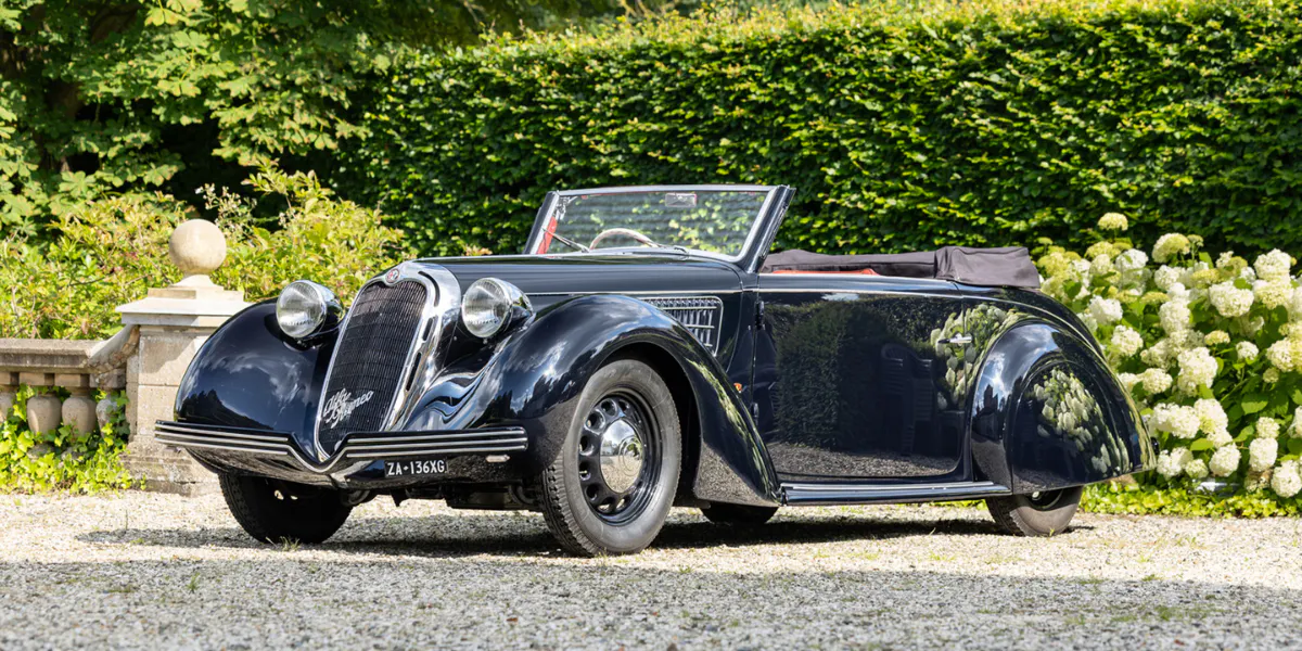 1939 Alfa Romeo GT 6C 2300B 'Corto' Cabriolet (Estimate: £450,000 - £550,000). Image © Gooding & Co.