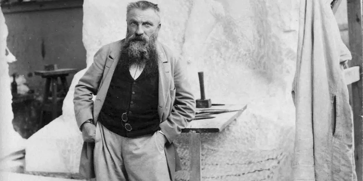 Auguste Rodin, 1898. Foto gemeinfrei (Detail)
