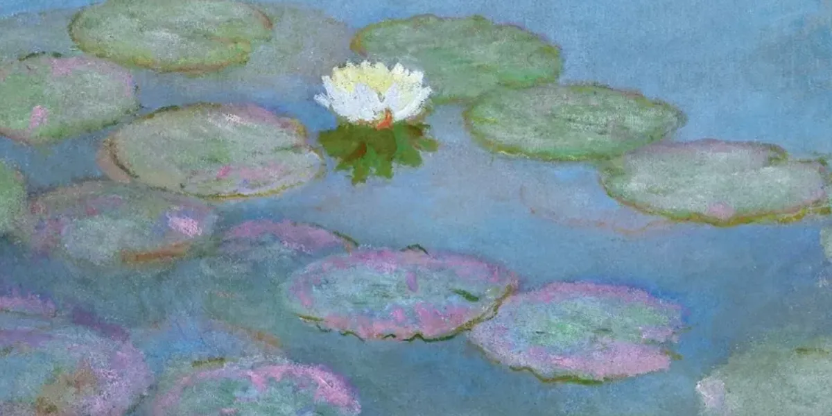 Claude Monet (1840 - 1926), Nymphéas, olio su tela, 73,3 x 101 cm, dipinto circa 1897-1899. Foto © Christie's (dettaglio)