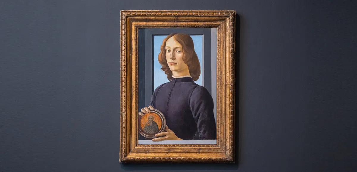 Sandro Botticelli, Giovane che tiene in mano un tondello, 1470 - 1480 circa. Foto © Sotheby's