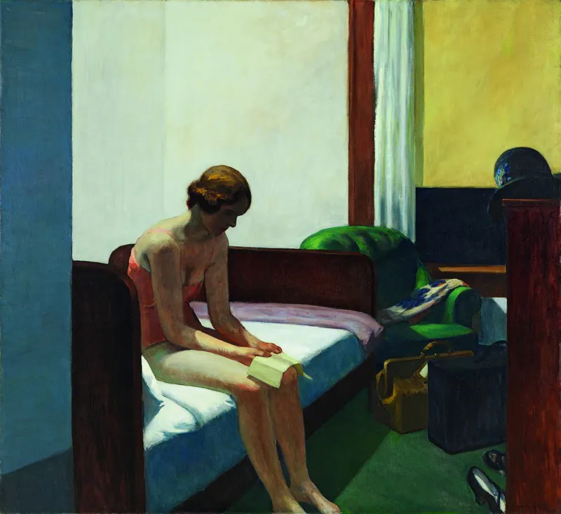 EDWARD HOPPER. Habitación de hotel (1931). Museo Thyssen-Bornemisza, Madrid