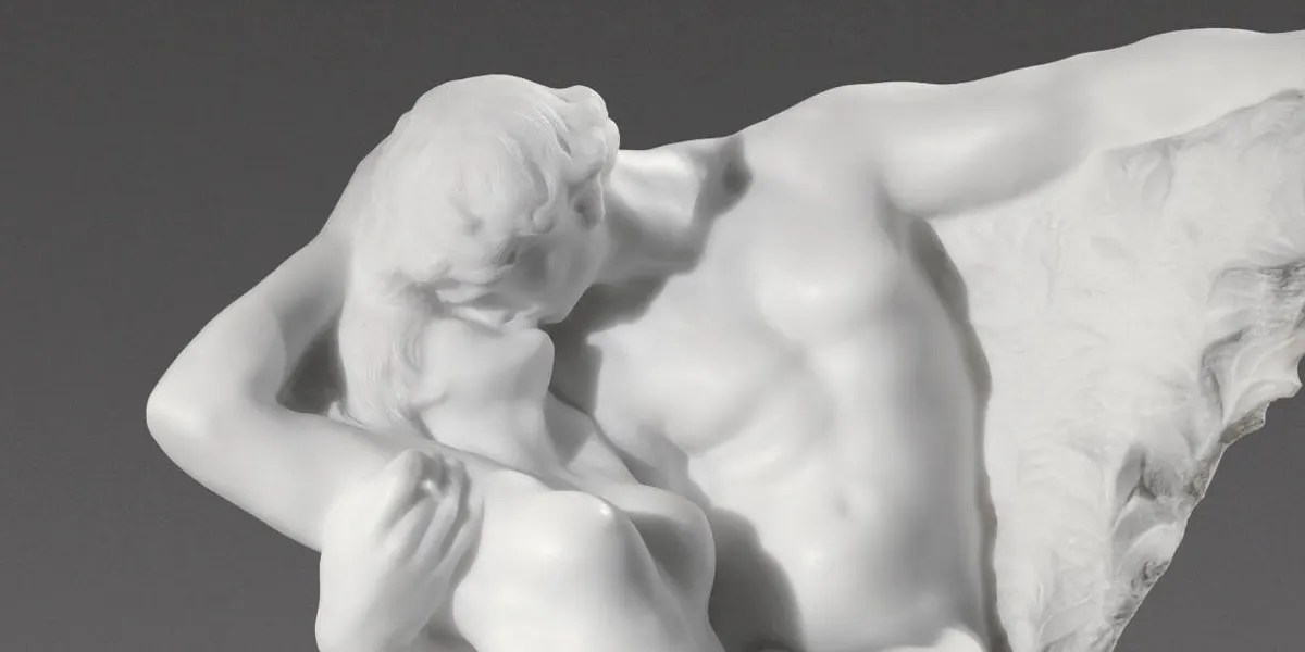 Auguste Rodin, L'éternel printemps (détail), marbre, conçu en 1884 et sculpté en 1901-1903, image © Sotheby's