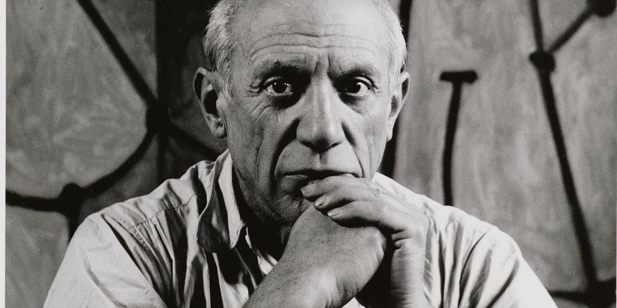 Herbert List, ‘Pablo Picasso in front of ‘La Cuisine’, 1948, 40.4 x 30.3 cm. Photo: Sotheby’s