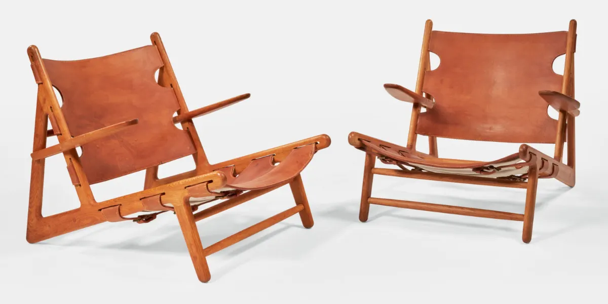 Børge Mogensen, ett par 'Jaktstolar', modell 2229. Foto © Sothebys