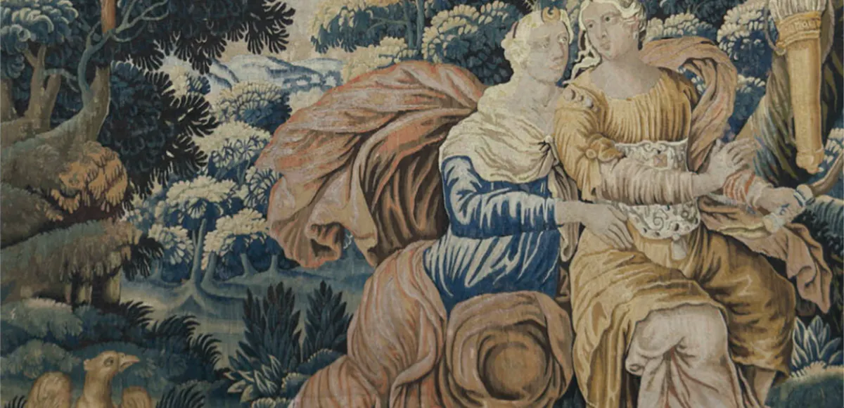 Großer Gobelin, Wolle, Seide, Flandern/Oudenaarde um 1700 | Foto: © AH Satow (Detail)
