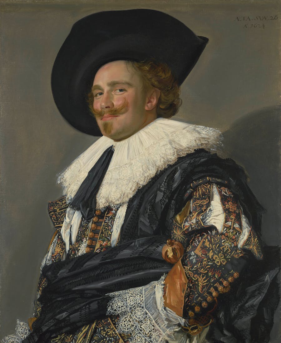 Frans Hals, The Laughing Cavalier, 1624, oil on canvas, 83 x 67 cm. Photo © Trustees of the Wallace Collection, London. Exhibition: The National Gallery, 30 September 2023 – 21 January 2024. 