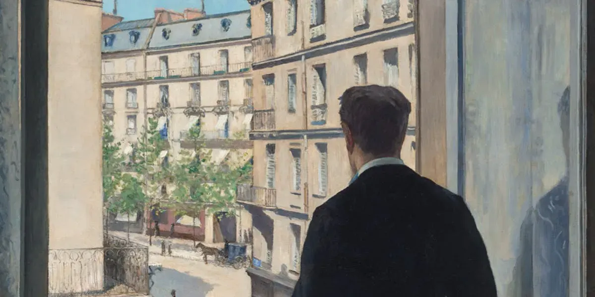 Gustave Caillebotte (1848-1894), Jeune homme à sa fenêtre, 1876, huile sur toile, 116 x 81 cm (détail). Photo © Christie's
