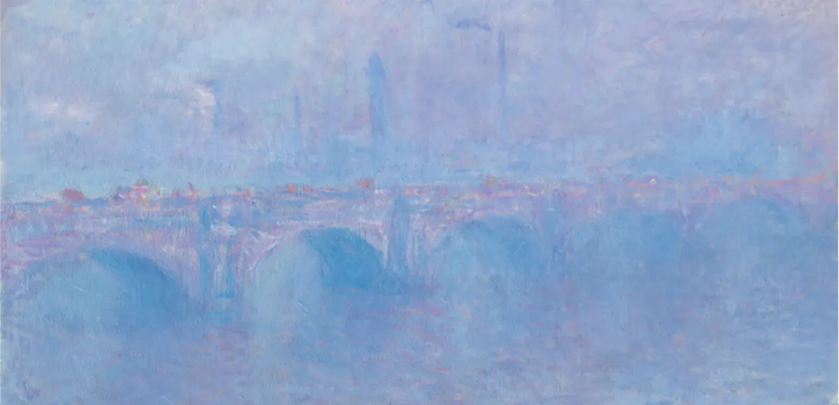 Claude Monet (1840-1926), Waterloo Bridge, effet de brouillard, 1899-1903, Öl/Lwd., signiert und datiert, 65,7 x 100,2 cm. Foto © Christie's (Detail)