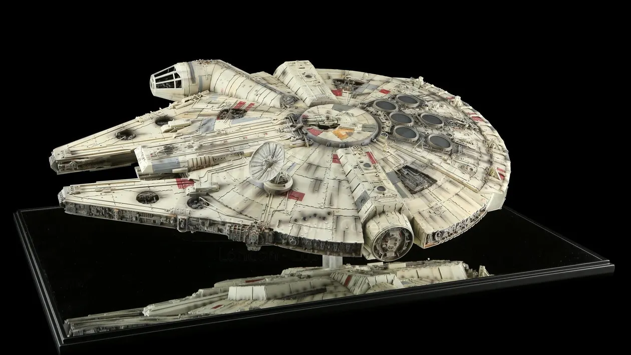 Millennium Falcon Limited Edition Studio Scale Replica, 2006, 112.5 x 90 x 60 cm. Image: Prop Store