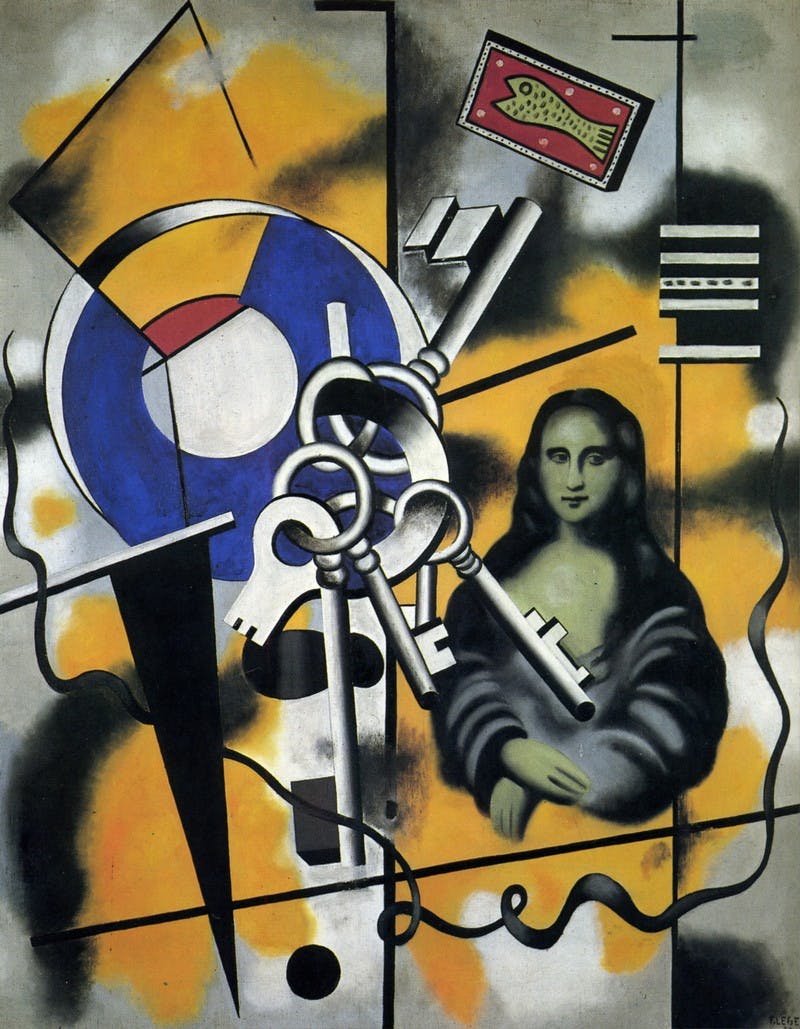 Mona Lisa with the Keys, Fernand Léger (1930) Foto: Allpainters