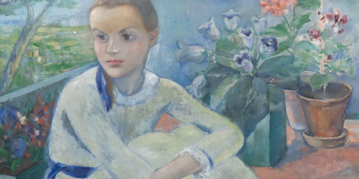 Anita Rée (1885 Hamburg - 1933 Kampen), Hanna Nicolassen, vor 1920, Öl/Lwd., 80,5 x 90,5 cm. Foto © Auktionshaus Stahl (Detail)
