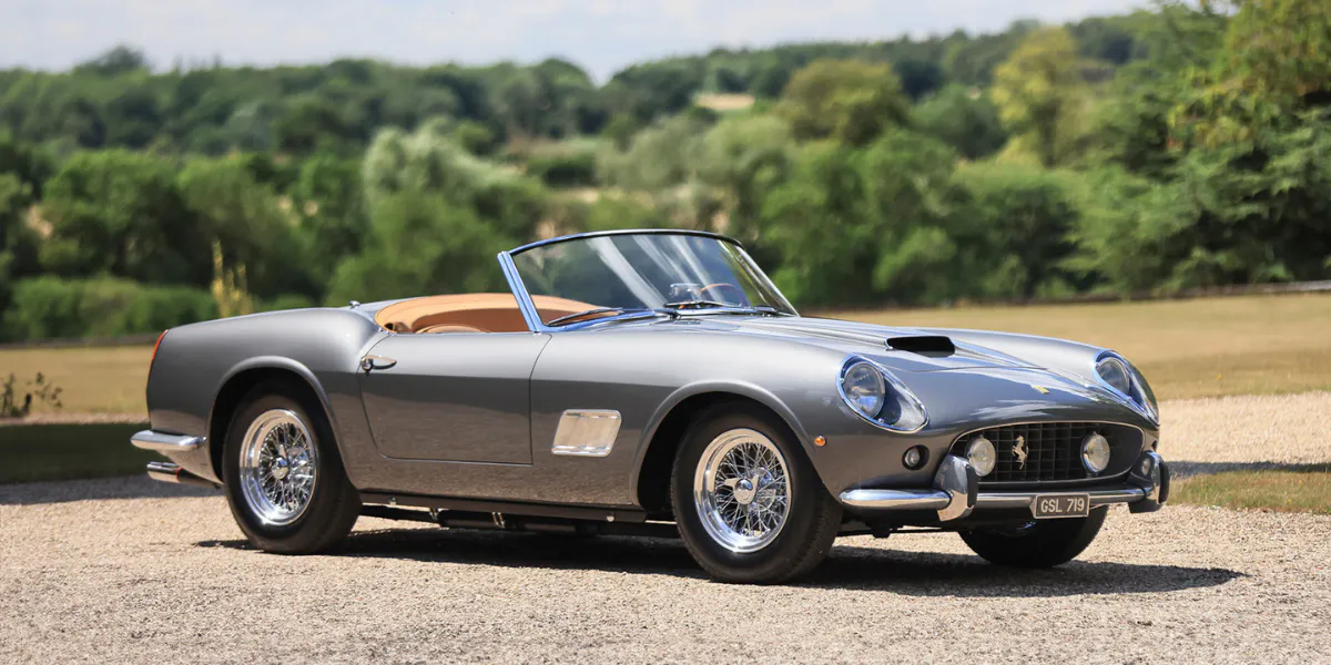 Gooding Christie’s will host the Pebble Beach Auctions on August 15 and 16, featuring three unprecedented Ferrari 250 GT California Spiders. Image © Gooding Christie's