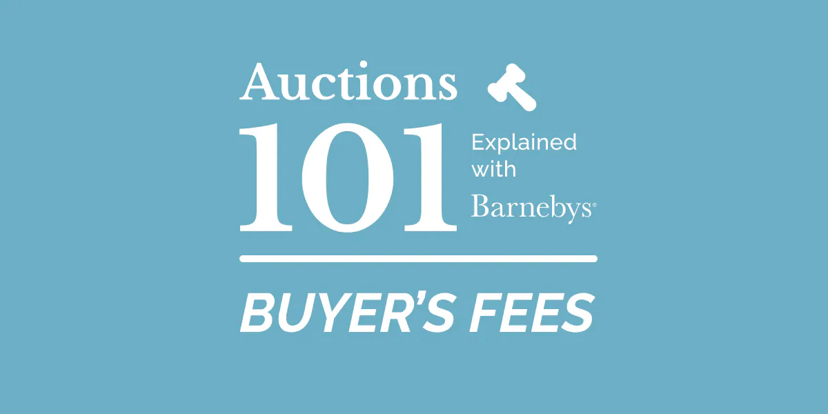 Auctions 101: Buyer's Fees. Photo © Barnebys Group