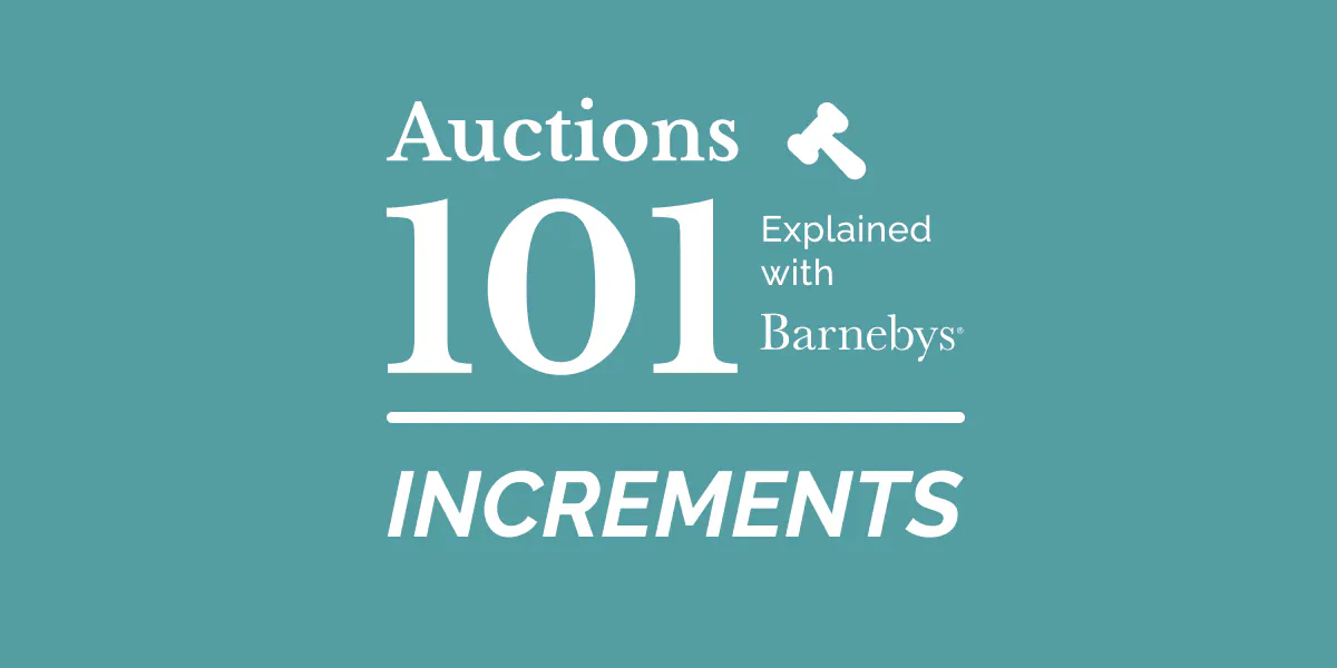 Auctions 101: Bidding Increments. Photo © Barnebys Group