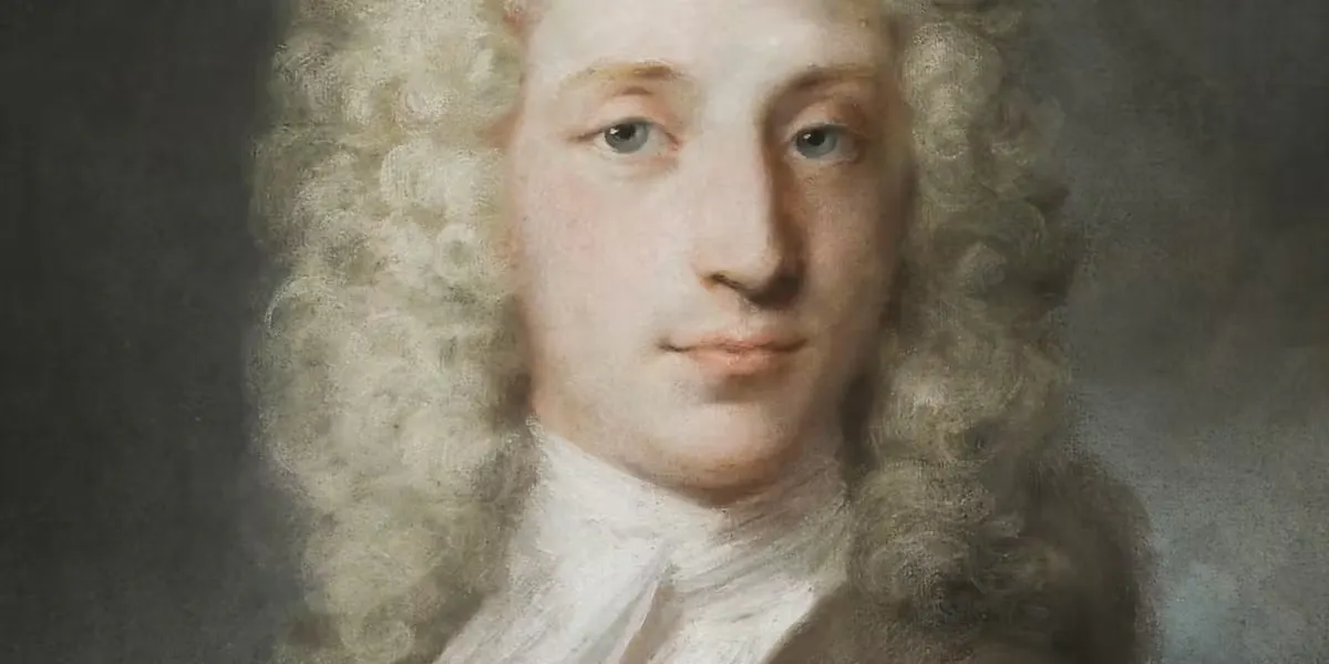 Rosalba Carriera (1673-1757), Portrait de Coulson Fellowes, 1724, pastel, 54,5 x 41 cm. Photo © Cheffins (détail)