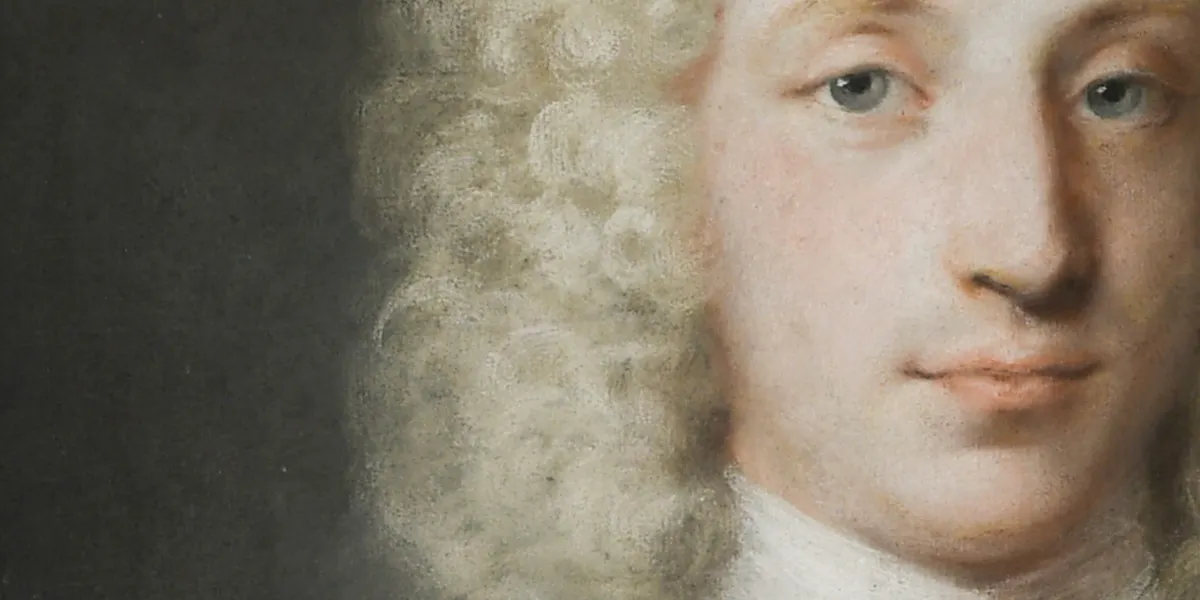 Rosalba Carriera (1673-1757), Ritratto di Coulson Fellowes, 1724, pastello, 54,5 x 41 cm. Foto © Cheffin (dettaglio)