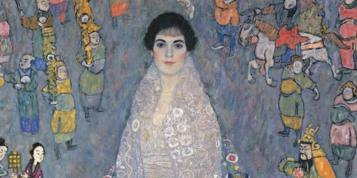 Gustav Klimt, Ritratto di Elisabeth Lederer, 1914–16. Venduto da Sotheby's il 18 novembre 2025 per 205 milioni di dollari (236,3 milioni di dollari comprese le commissioni). Foto © Sotheby's (dettaglio)