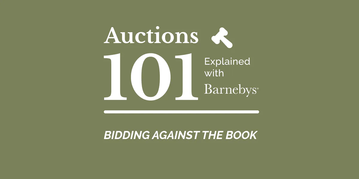 Auctions 101: Bidding Against the Book. Photo © Barnebys Group