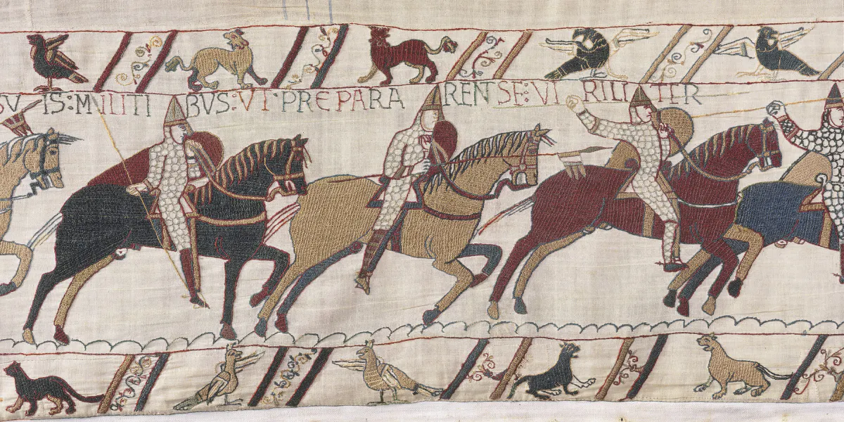 Dettaglio dell'Arazzo di Bayeux. Foto © Museo di Bayeux