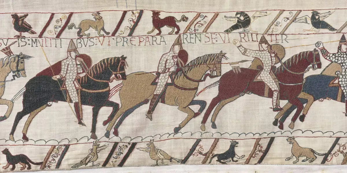 Détail de la tapisserie de Bayeux. Photo © Musée de Bayeux