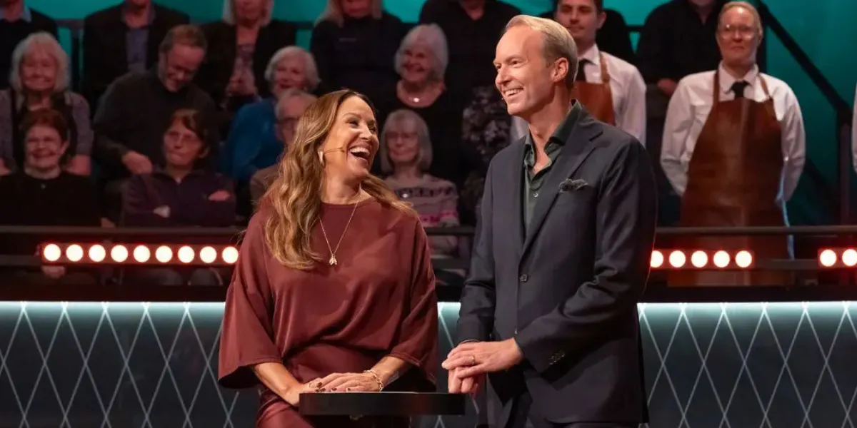 Renée Nyberg och Pontus Silfverstolpe i Bytt är bytt. Foto: TV4
