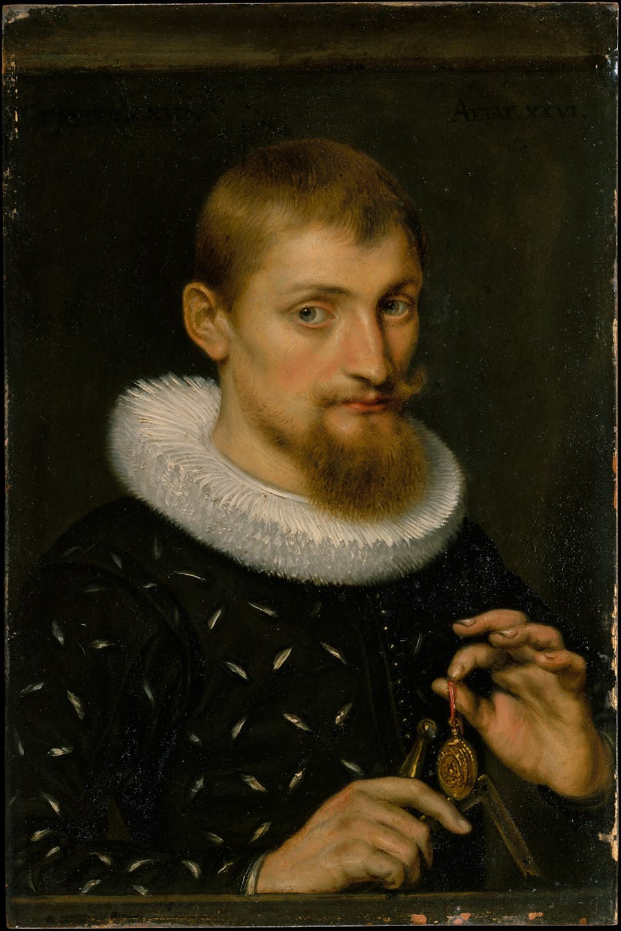 Peter Paul Rubens, Portrait of a Young Scholar. 1597, oil on copper. Image: CC0