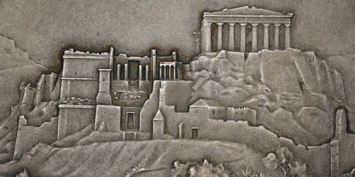 Am 1. März wurde bei Bruun Rasmussen eine der ersten olympischen Medaille versteigert. Foto © Bruun Rasmussen (Detail)