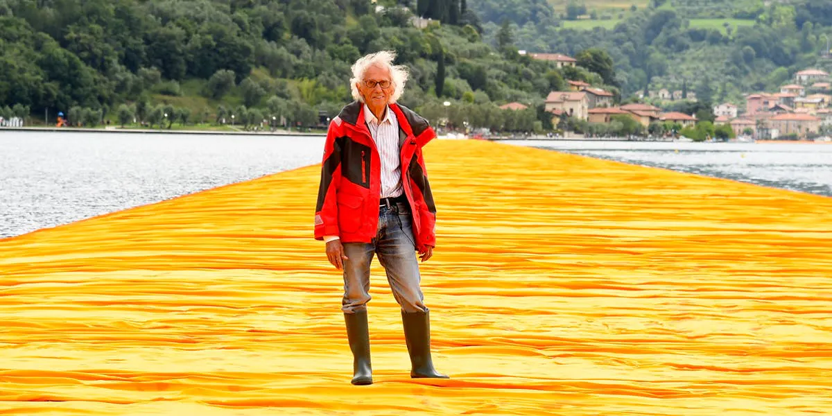 Christo, 'The Floating Piers', June 2016, Sulzano, Italy. Photo: Pier Marco Tacca / Getty Images