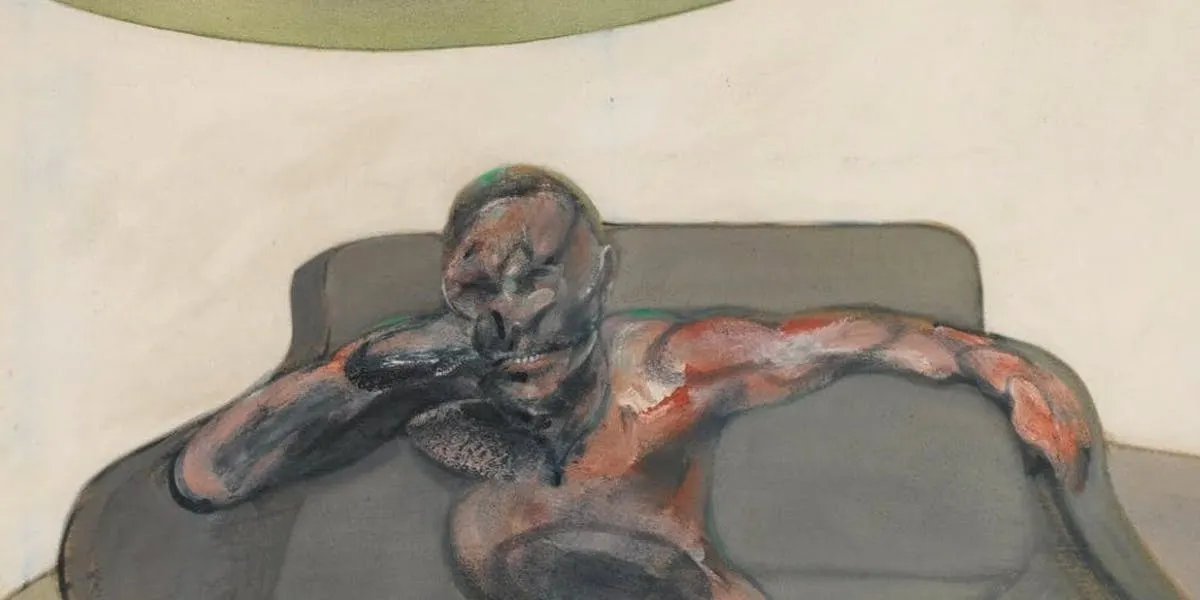 Francis Bacon. ‘Portrait’, 1962. Trots den anonyma titeln är det utan tvekan ett porträtt av Peter Lacy. Verket såldes hos Sotheby's 2015 för 14,2 miljoner euro. Foto © Sotheby's (detalj)