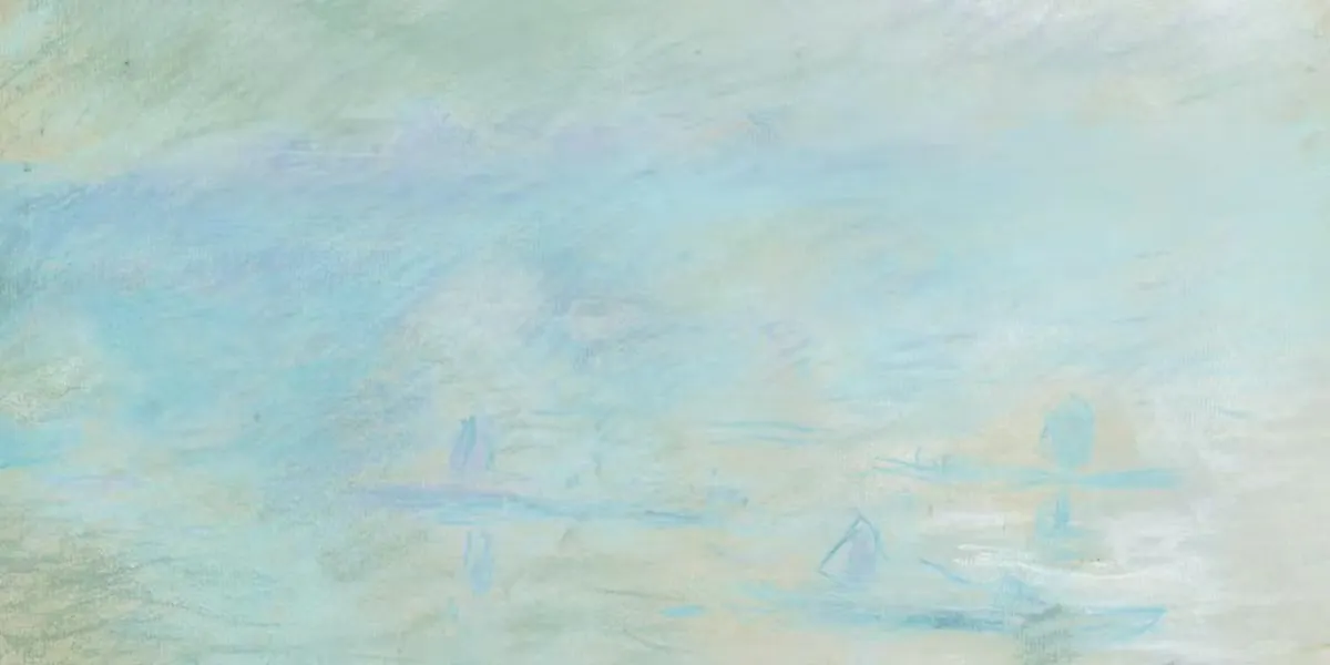 Claude Monet, Waterloo Bridge, Brouillard, 1901, pastel sur papier, 31,5 x 47,8 cm, encadré. Photo © Dorotheum (détail)