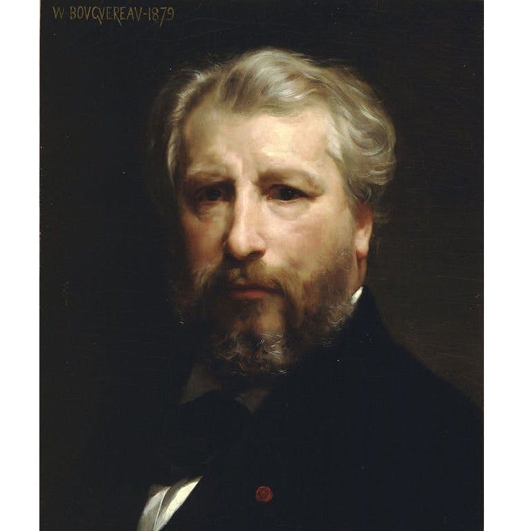 William-Adolphe Bouguereau, Selbstporträt, 1879, Öl/Lwd., 46,5 x 38,5 cm, Privatsammlung. Foto gemeinfrei