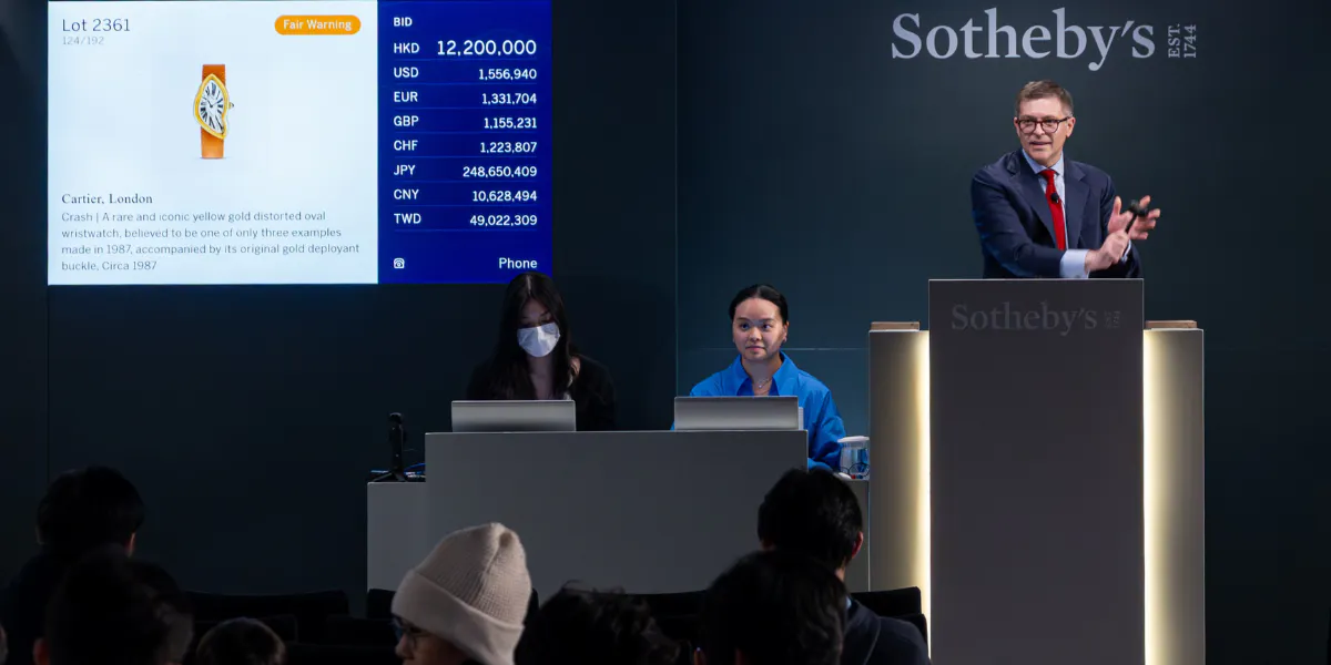 L'asta "Orologi Importanti" si è tenuta da Sotheby's a Hong Kong il 24 aprile. Foto © Sotheby's (dettaglio)
