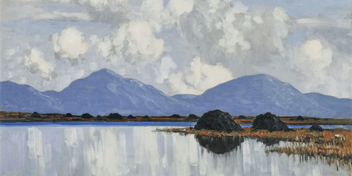 Paul Henry, ‘Western Landscape' [detail], oil on canvas. Photo: deVeres
