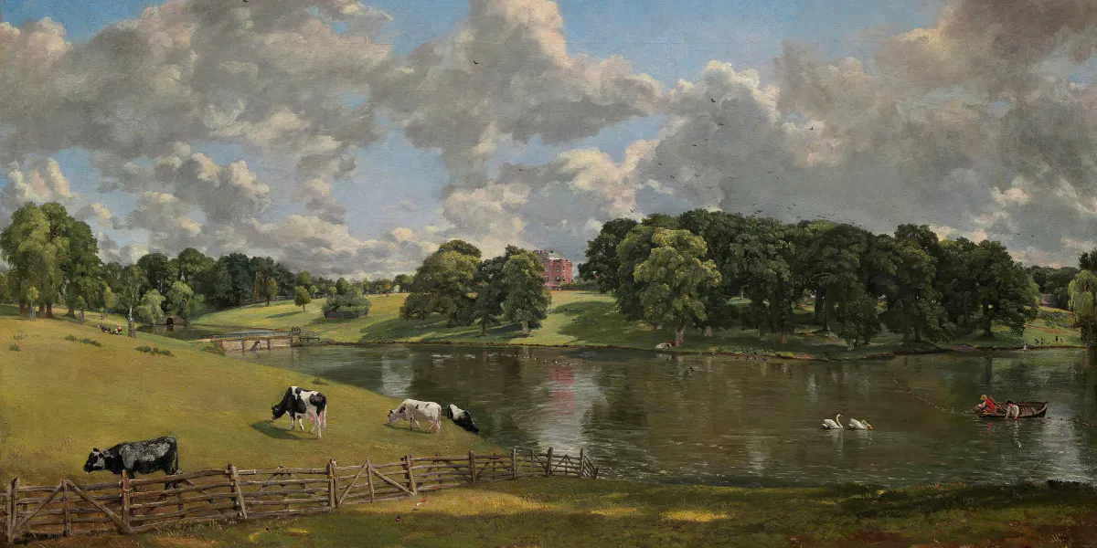 John Constable (1776-1837), Wivenhoe Park, Essex, 1816, Öl/Lwd., 56,1 x 101,2 cm, National Gallery of Art, Washington, D.C. Foto gemeinfrei (Detail)