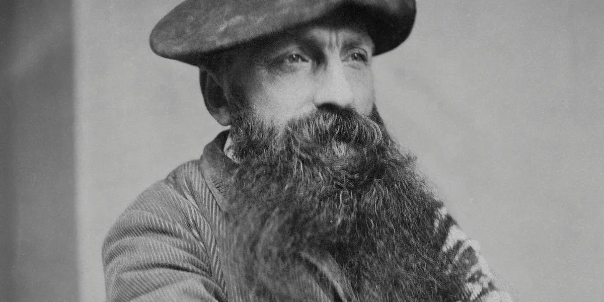 Auguste Rodin. Public domain image (detail)