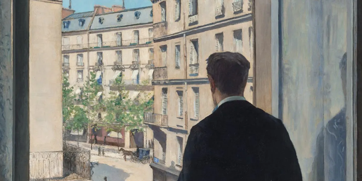 Gustave Caillebotte (1848-1894), ‘Jeune homme à sa fenêtre’, 1876, oil on canvas, 116 x 81 cm (detail). Photo © Christie's 
