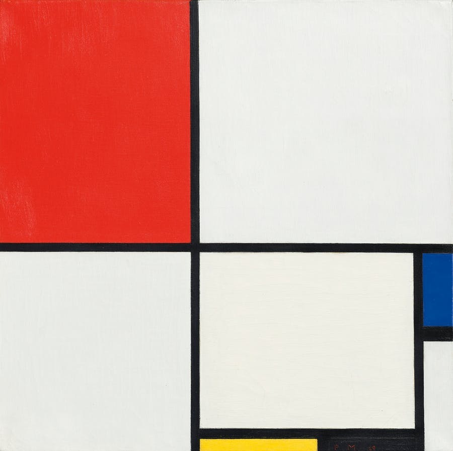 Piet Mondrian, Composition No. III, with Red, Blue, Yellow, and Black, 1929, image © Christie's
