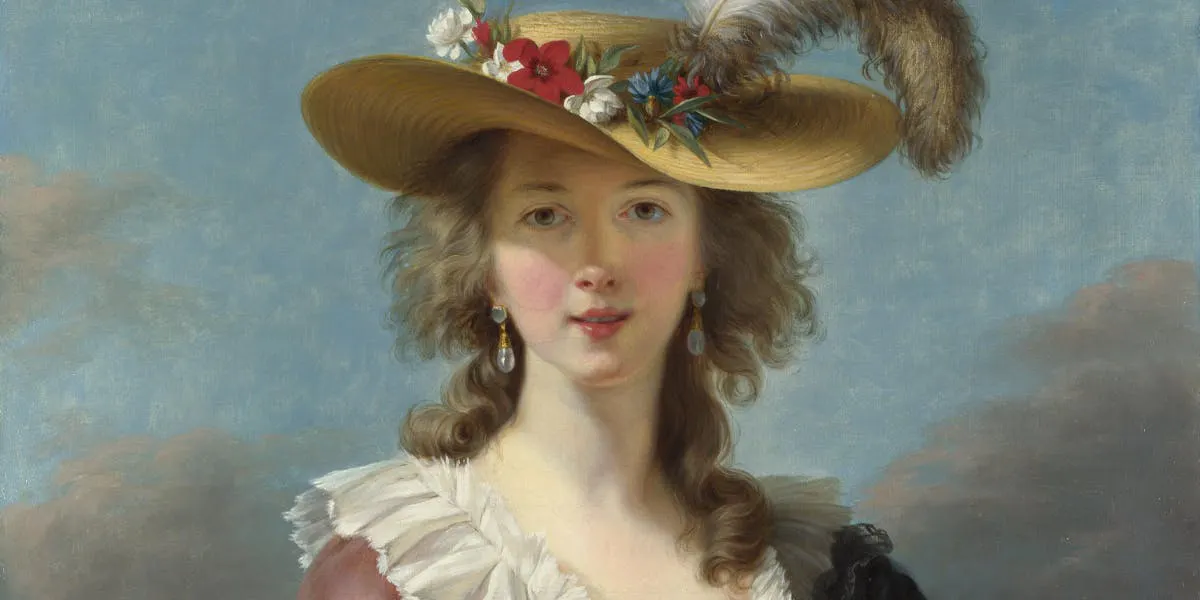 Elisabeth Vigée Le Brun, 'Self-Portrait in a Straw Hat'. 1782, olja på duk. Foto public domain