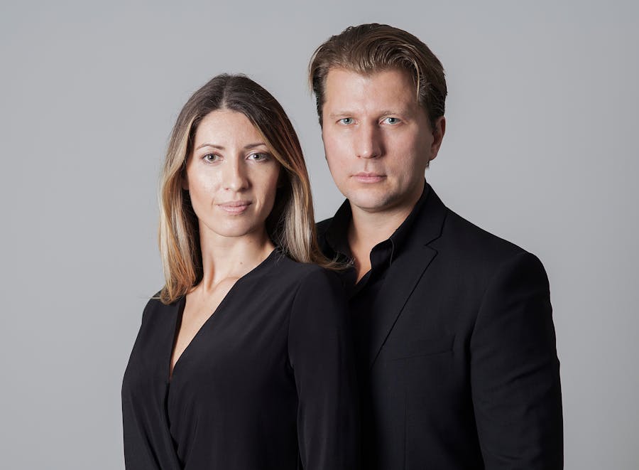 Aleksandra Antonov och Alexander Antonov, grundarna av Artely