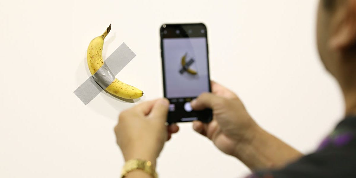 Banana Artwork That Fetched 120 000 Is Eaten By Hungry Artist