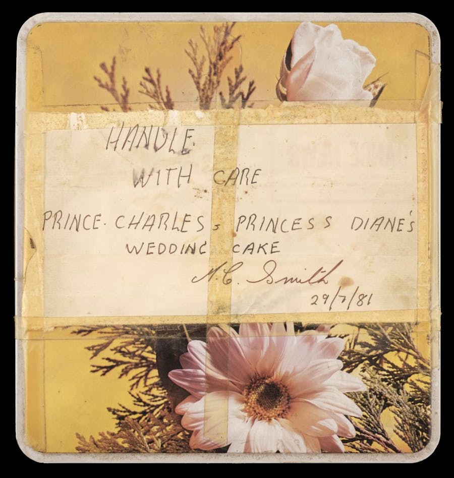 Boîte métallique dans laquelle la part a été conservée pendant 40 ans. Photo © Dominic Winter Auctioneers