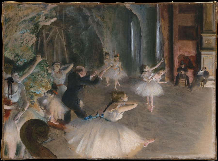 Edgar Degas, Stage Rehearsal, 1878–1879. Image public domain