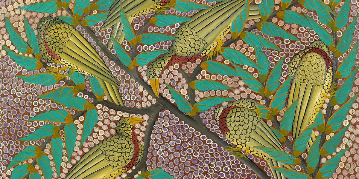 Pilipili Mulongoy, Ohne Titel, Öl/Hartfaserplatte, signiert | Foto: © Artcurial