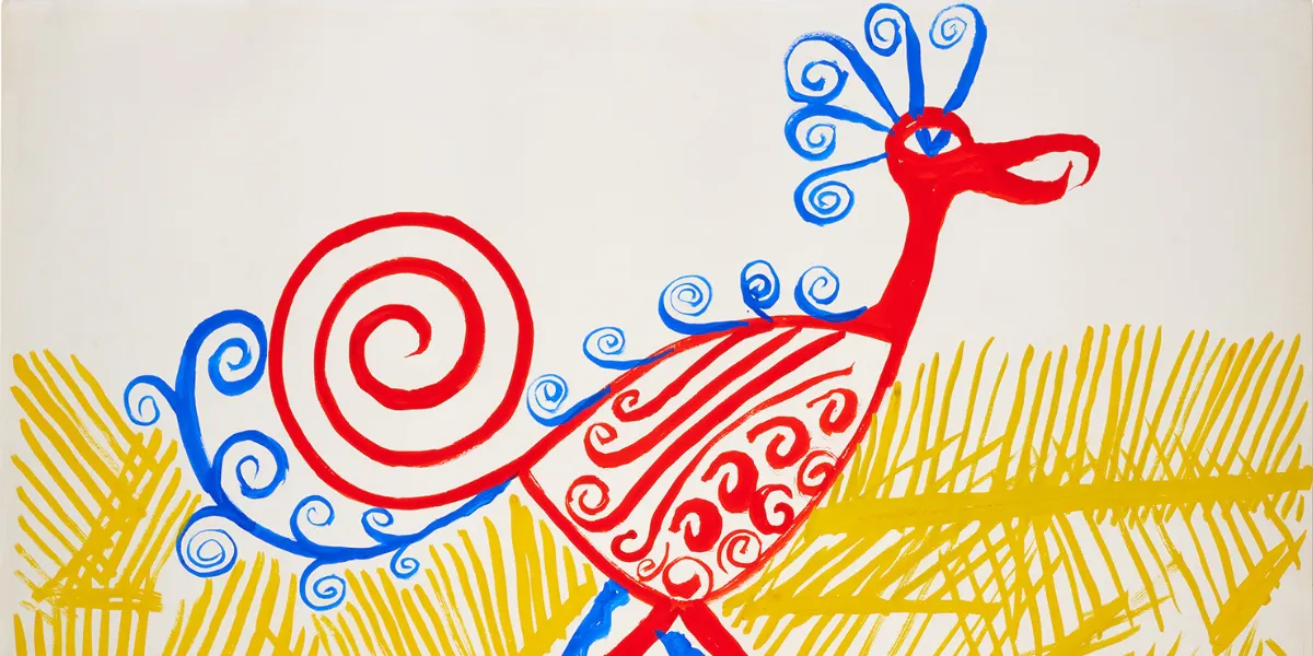 Alexander Calder, The Pheasant, gouache on paper, 1969. Image © Millea Bros (detail)