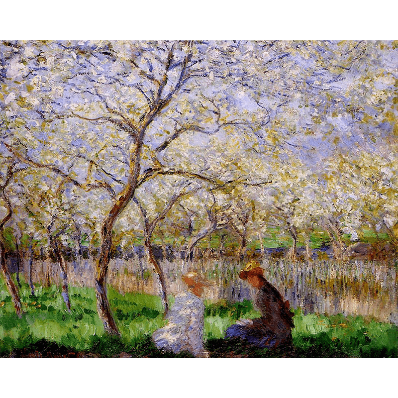 Claude Monet (1840–1926), Spring, 1886, oil on canvas, 64.8 x 80.6 cm, The Fitzwilliam Museum, Cambridge. Public domain image
